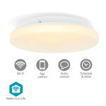 Nedis SmartLife Taklampa | RGB / Varm till cool vit | Rund | Diameter: 260 mm | 1820 lm | 2700 - 6500 K | IP44 | Energiklass: F | Android™ / IOS