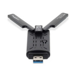 Nedis Nätverks dongle | Wi-Fi | AX5400 | 2.4/5/6 GHz (Triple Band) | USB3.0 | Wi-Fi hastighet total: 5400 Mbps | Windows 10 / Windows 11