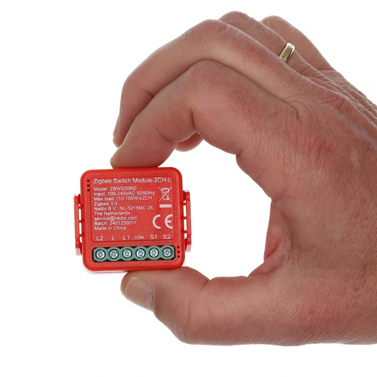 Nedis SmartLife Inbyggd Modul | Dubbel omkopplare | 2 x 100 W | Terminalanslutning | App tillgänglig för: Android™ / IOS