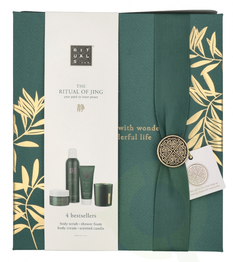 Rituals Jing Set 565 ml Body Cream 100ml/Scented Candle 140ml/Body Scrub 125ml/Foaming Shower Gel 200ml