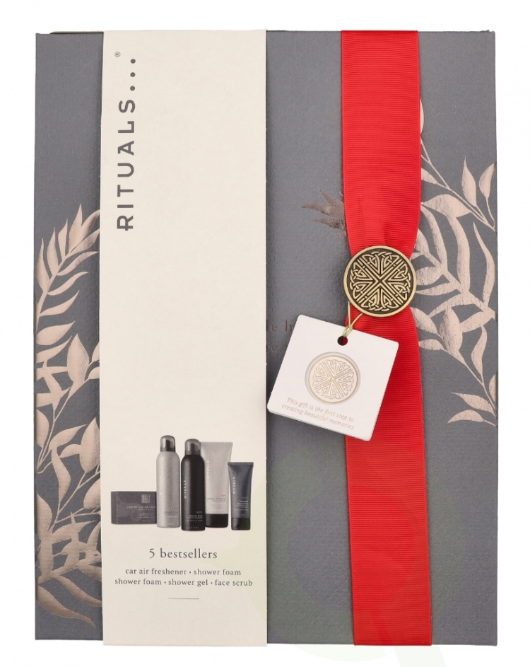 Rituals Homme Large Giftset 673 ml Face Scrub 70ml/1x Car Perfume 3gr/Shower Gel 200ml/Homme Shower Foam 200ml/Sport Shower Foam 200ml