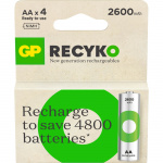 GP Batteri Recyko NiMH AA HR6 2600mAh 4-Pack GP Batteri Recyko NiMH AA HR6 2600mAh 4-Pack