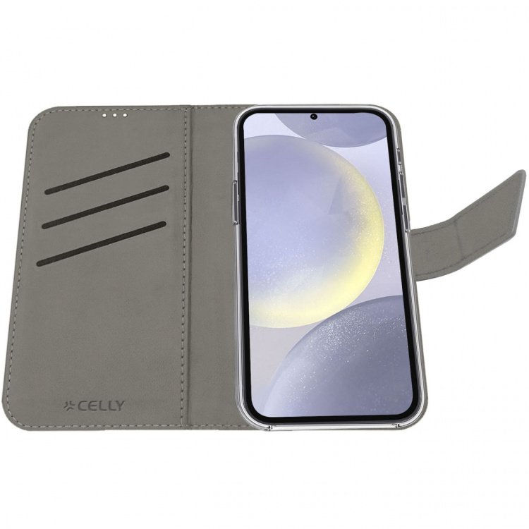 Celly Wally Wallet Case Galaxy S25+ Svart