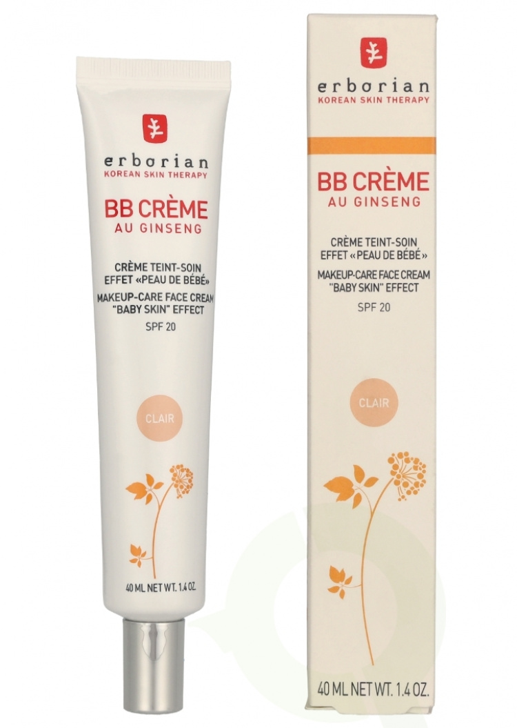 Erborian BB Cream Au Ginseng 5-In-1 Baby Skin Effect SPF20 40 ml Clair
