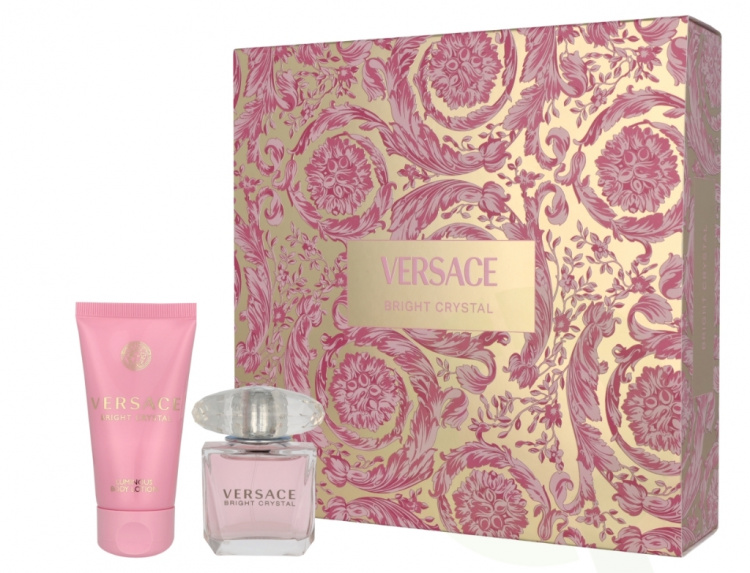 Versace Bright Crystal Giftset 80 ml Edt Spray 30ml/Luminous Body Lotion 50ml