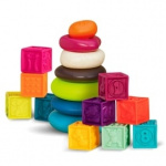 B Toys Set med klossar och hoppstenar One Two - (701971)