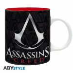 Abysse ASSASSIN\'S CREED - Mugg - 320 ml - Crest svart & röd - subli x2 Abysse ASSASSIN\'S CREED - Mugg - 320 ml - Crest svart & röd - subli x2
