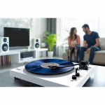 MIXX Skivspelare Vinyl Inkl Högtalare System 5 Stereo Vit - Fyndvara 