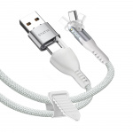 STATIK Kabel PowerPivot Pro Nylonflätad USB-C Till USB-C Vit 1m STATIK Kabel PowerPivot Pro Nylonflätad USB-C Till USB-C Vit 1m