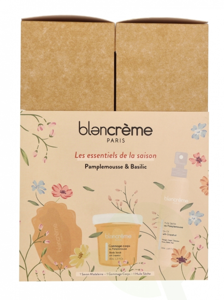 Blancreme Body Essentials Trio Set 160 ml Dry Oil 50ml/Grapefruit Scrub 40ml/Grapefruit Soap 70gr