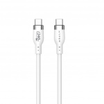 Targus Hyper - 1M 240W USB-C laddningskabel i silikon - Vit