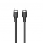 Targus Hyper - 2M 240W USB-C laddningskabel i silikon - Svart