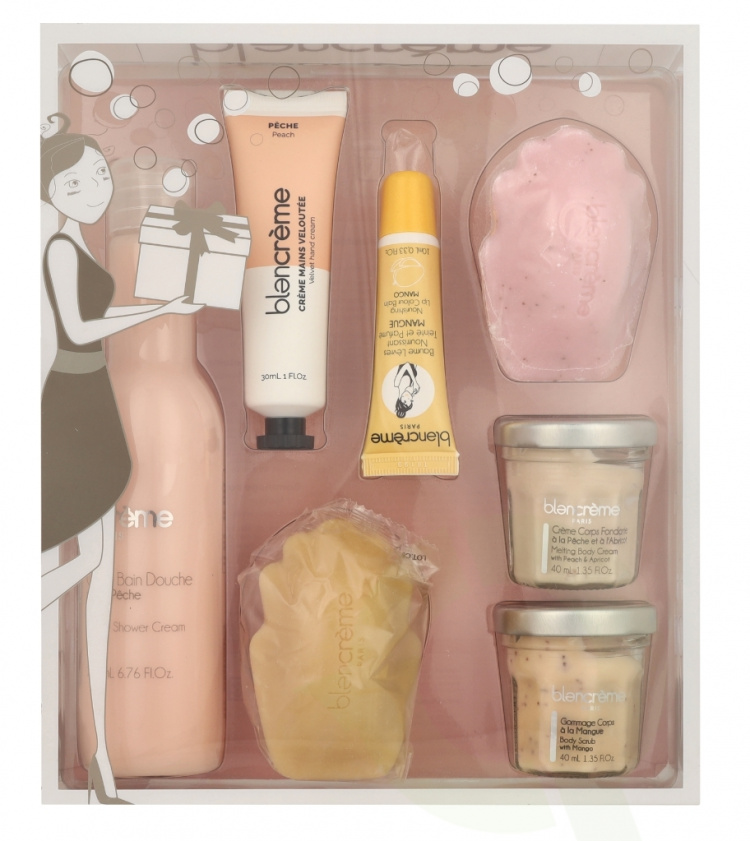Blancreme Cristal Mango Peach Set 460 ml 10ml/30ml/70gr/70gr/200ml/40ml/40ml