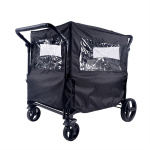 Babytrold Fun Trolley Rain Cover w. Windows - Black Babytrold Fun Trolley Rain Cover w. Windows - Black