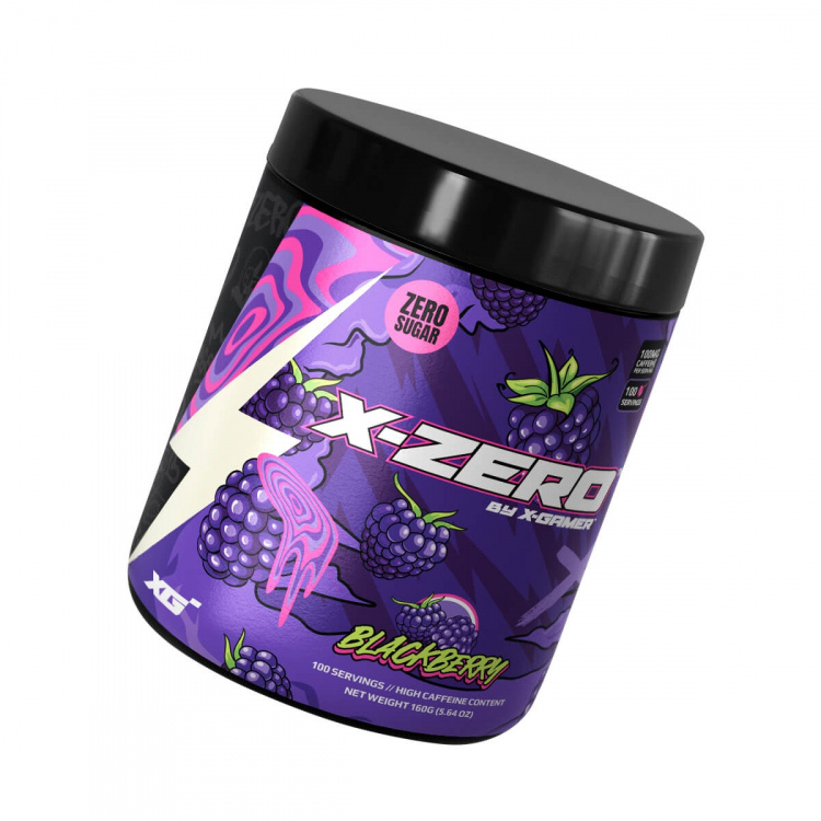 X-GAMER Energidryckspulver X-Zero 160 gram Blackberry X-GAMER Energidryckspulver X-Zero 160 gram Blackberry