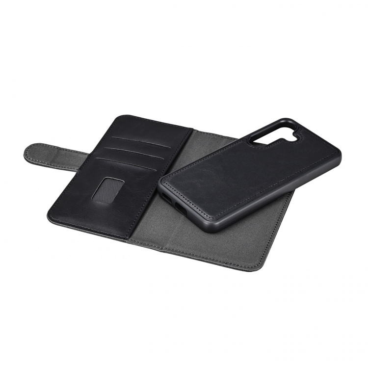 Gear Mobilplånbok 2in1 Samsung S25 5G 3 Kort Återvunnen Svart