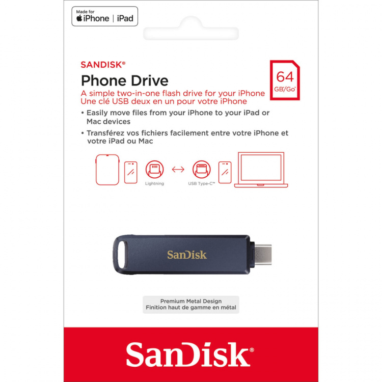 SanDisk USB-enhet Phone Drive 64 GB SanDisk USB-enhet Phone Drive 64 GB