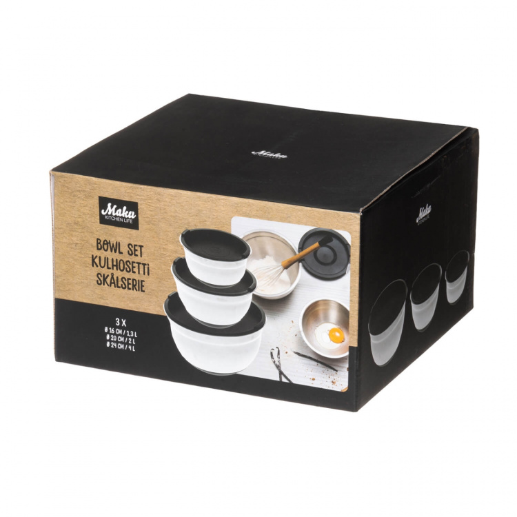 Maku Skål i Stål 3 st