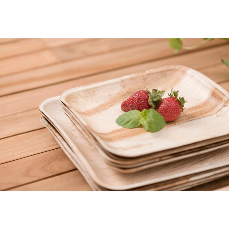 Maku Tallrik Palmblad 20x20cm 10 st Maku Tallrik Palmblad 20x20cm 10 st