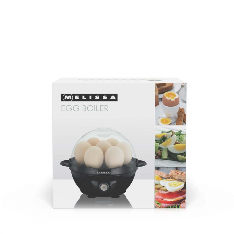 MELISSA Äggkokare 7 ägg med transparent knapp 360W Svart