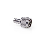 Nedis Satellite & Antenn Adapter | N Hane | BNC Hona | Nickelplaterad | 50 Ohm | Rak | Metall | Silver | 10 st. | Kuvert