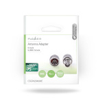 Nedis Satellite & Antenn Adapter | N Hane | BNC Hona | Nickelplaterad | 50 Ohm | Rak | Metall | Silver | 10 st. | Kuvert
