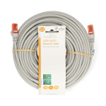 Nedis CAT6 Nätverkskabel | RJ45 hane | RJ45 hane | U/UTP | 30.0 m | Rund | PVC | Grå | Label
