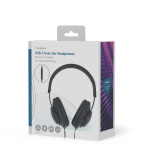 Nedis Over-Ear Wired hörlurar | USB-C™ | Kabellängd: 1.20 m | Volymkontroll | Svart