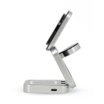 Nedis Trådlös laddning | 3-i-1 | 2.5 / 5 / 15 W | LED indikatorn används | Kabel ingår | USB-A / USB-C™ | 1.50 m