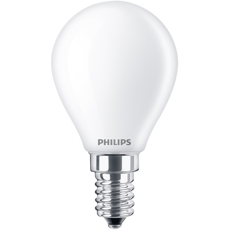 Philips LED E14 Klot P45 2,3W (40W) Frostad 485lm 2700K Energiklass A Philips LED E14 Klot P45 2,3W (40W) Frostad 485lm 2700K Energiklass A