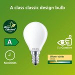 Philips LED E14 Klot P45 2,3W (40W) Frostad 485lm 2700K Energiklass A Philips LED E14 Klot P45 2,3W (40W) Frostad 485lm 2700K Energiklass A