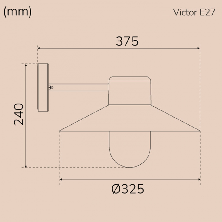 Llitt Victor Väggarmatur E27-sockel IP44 Vit Llitt Victor Väggarmatur E27-sockel IP44 Vit