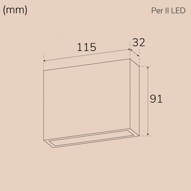 Llitt Per II Väggarmatur LED IP54 3000K 6W 430lm Antracit Llitt Per II Väggarmatur LED IP54 3000K 6W 430lm Antracit