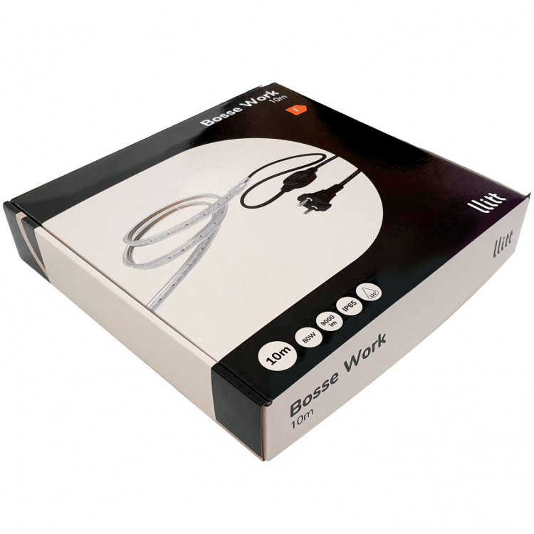 Llitt Bosse Work Ledstrip arbetsbelysning 10m IP65 4000K 80W 8000lm Llitt Bosse Work Ledstrip arbetsbelysning 10m IP65 4000K 80W 8000lm