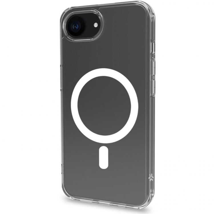 Celly Gelskinmag TPU Cover MagSafe-kompatibelt iPhone 16e Transparent