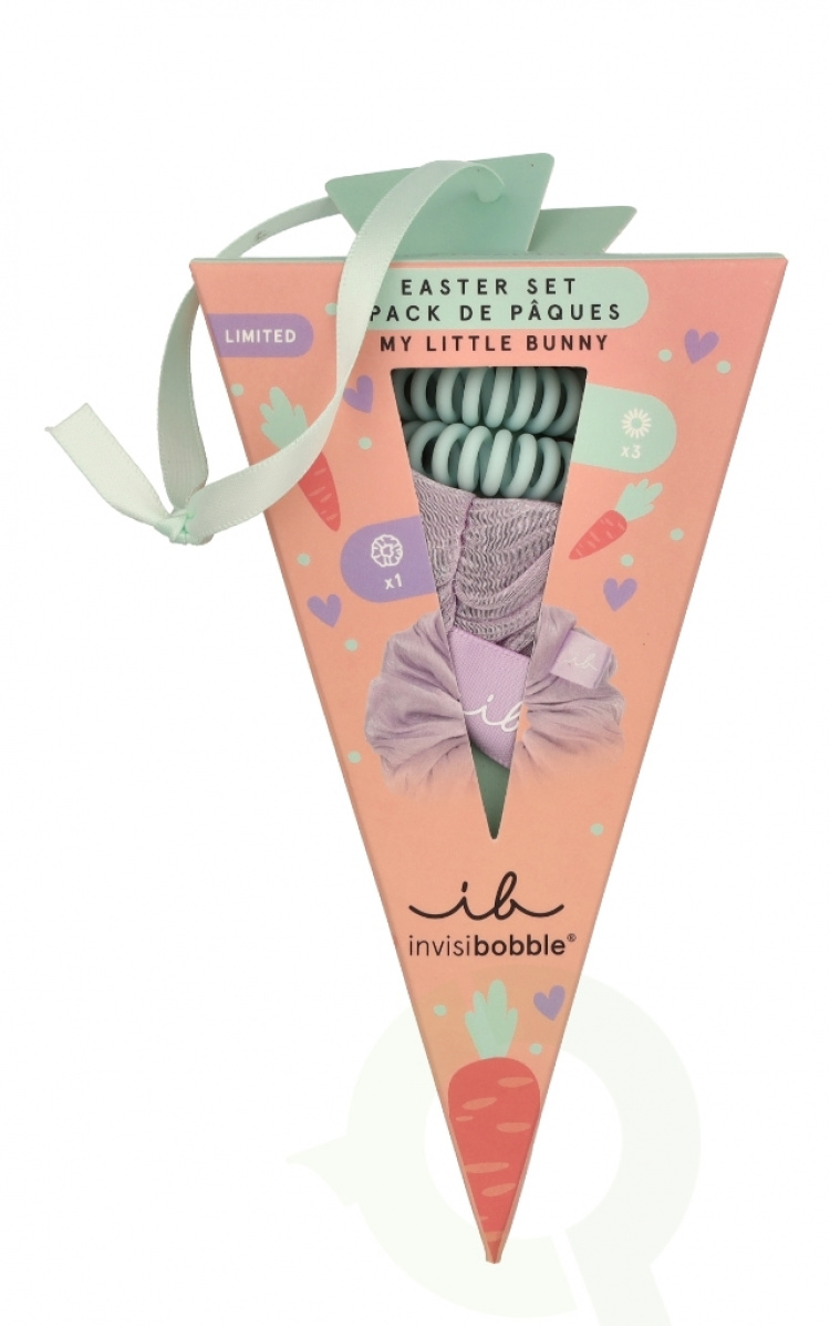 Invisibobble My Little Bunny Easter Set 4 piece 1 Sprunchie/3 Hair Rings