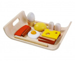 PlanToys Playfood - Bricka med frukostmeny (3415)