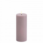 Uyuni LED-pelarljus - Ljus lavendel, Rustik - 7,8x20,3 cm (UL-PI-LL78020)