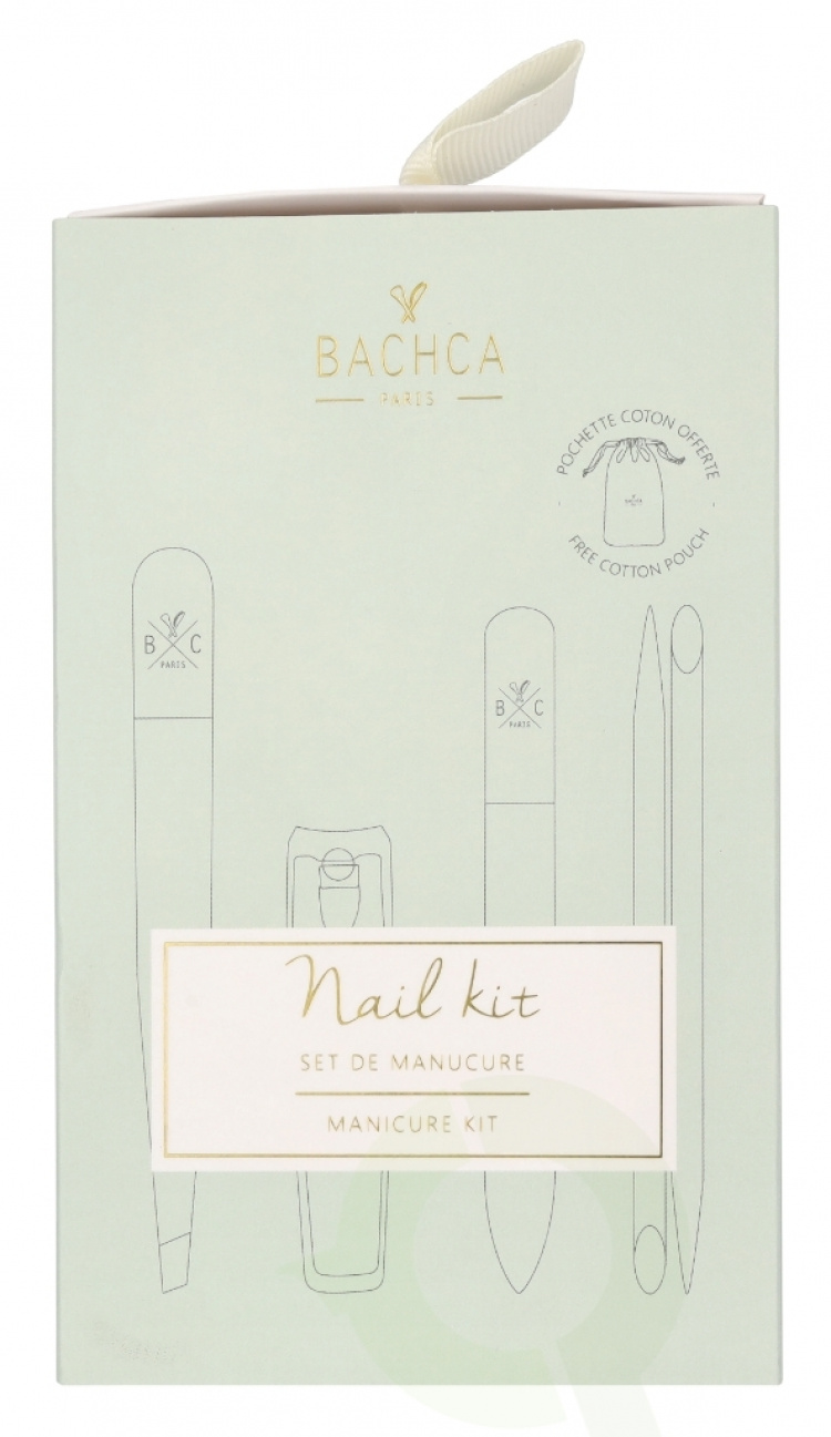 Bachca Paris Manicure Set 4 piece 1x Nail Clipper/1x Tweezer/1x Cuticle Remover/1x Nail File