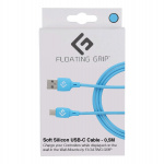 FLOATING GRIP 0,5M USB-C-kabel i silikon (blå) FLOATING GRIP 0,5M USB-C-kabel i silikon (blå)