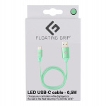FLOATING GRIP 0,5M LED USB-C-kabel (grön) FLOATING GRIP 0,5M LED USB-C-kabel (grön)
