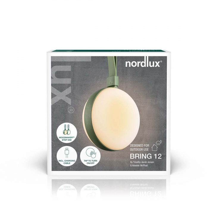 Nordlux Bring To-Go 12 batterilampa Vit/Grön