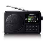 Lenco Bärbar DAB+/FM-radio med Bluetooth Svart Lenco Bärbar DAB+/FM-radio med Bluetooth Svart