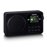Lenco Bärbar DAB+/FM-radio med Bluetooth Svart Lenco Bärbar DAB+/FM-radio med Bluetooth Svart