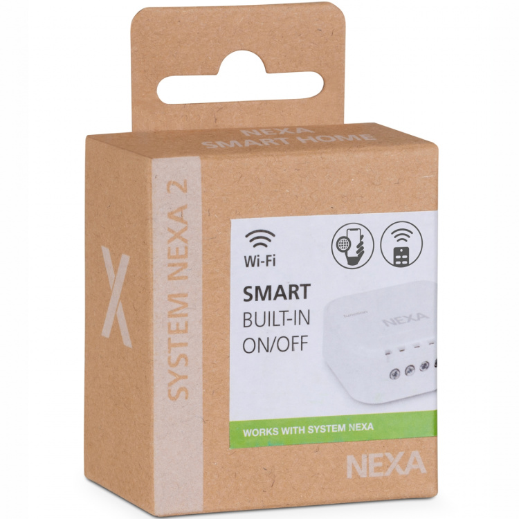 Nexa WBR-01 Smart Inbyggnadsmottagare På/Av 1800W System Nexa 2 WiFi/433