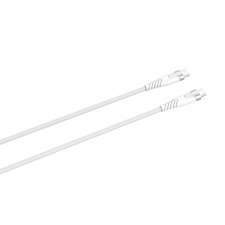 Gear Kevlarkabel Pro Usb-C 2.0 Med Metallhölje Vit 1,5m Gear Kevlarkabel Pro Usb-C 2.0 Med Metallhölje Vit 1,5m