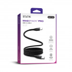 STATIK Magnetisk Kabel Magstack Pro USB-C Till USB-C Svart 1m STATIK Magnetisk Kabel Magstack Pro USB-C Till USB-C Svart 1m