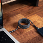 STATIK Magnetisk Kabel Magstack Pro USB-C Till USB-C Svart 2m