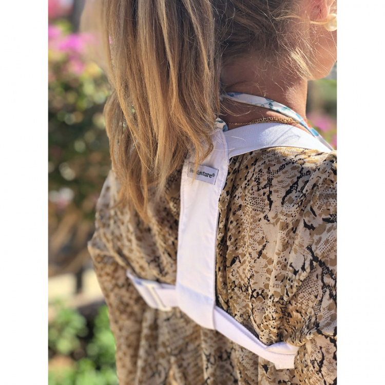 SWEDISH POSTURE Flexi S-M White Posture Brace