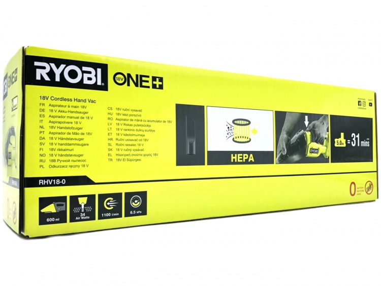 Ryobi ONE+ RHV18-0 Handdammsugare Inget batteri